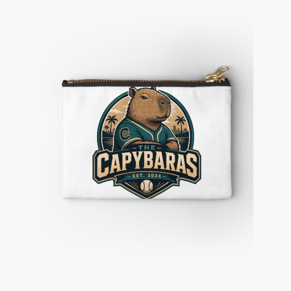 Item preview, Capybara Baseball Team Shirt Funny Animal Sports Tee, Fake Team Mascot Shirt, Vintage Style Capybara Gift designed and sold by SleepyLlamaClothes.