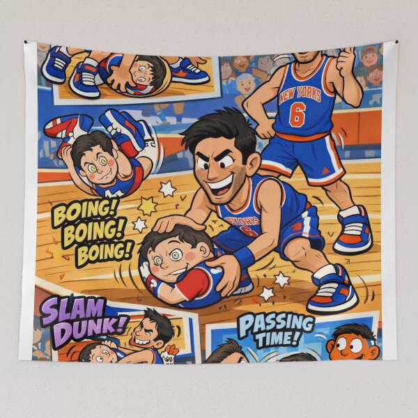 Item preview, Comic Basketball Showdown: Nev Schulman vs. Kyle Rittenhouse designed and sold by Uniqueartai.