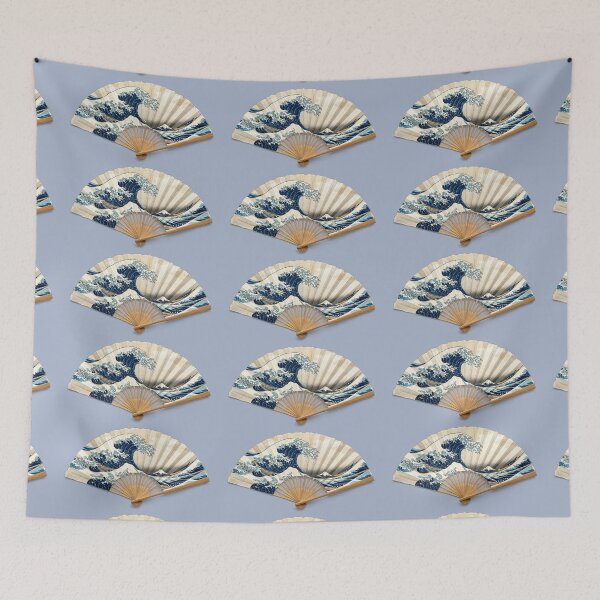 Item preview, The Great Wave off Kanagawa Japanese Fan Art designed and sold by SakuraMarket26.