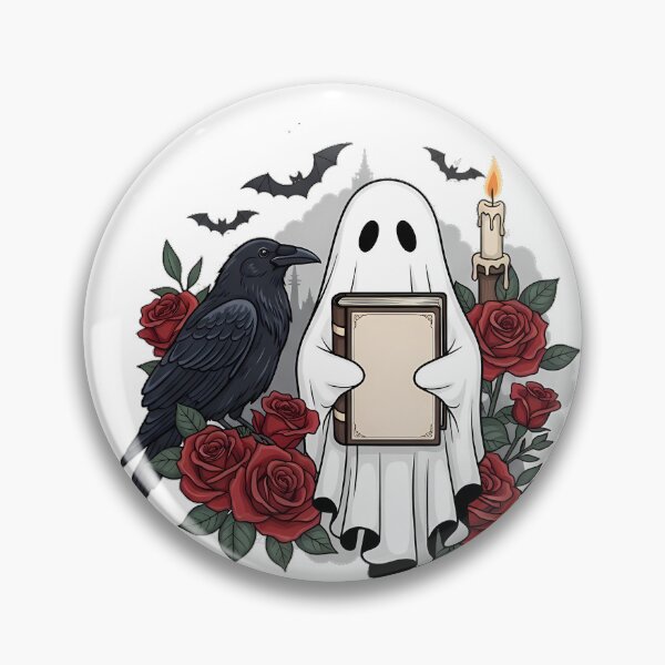 Item preview, Library Ghost Raven Gift designed and sold by IllumeInk.