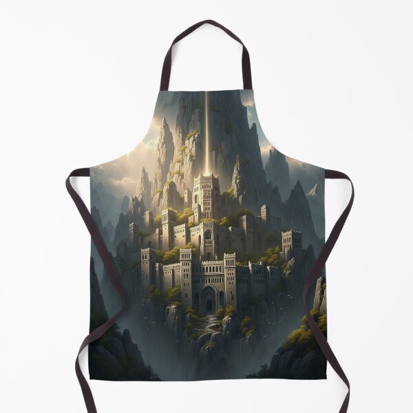 Item preview, Golden Citadel Atop Misty Mountain Peaks designed and sold by MJMVisuals.