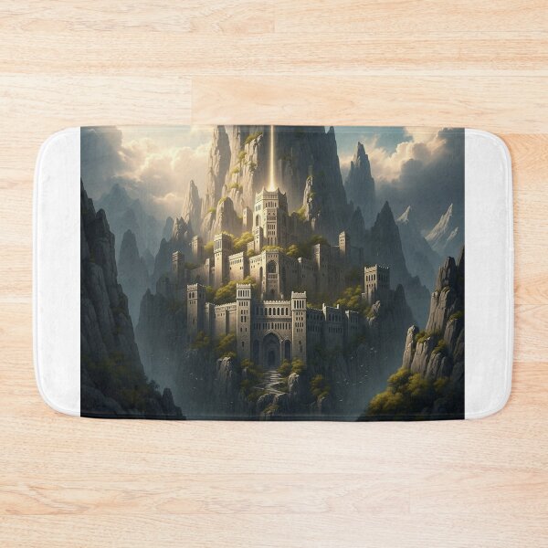Item preview, Golden Citadel Atop Misty Mountain Peaks designed and sold by MJMVisuals.