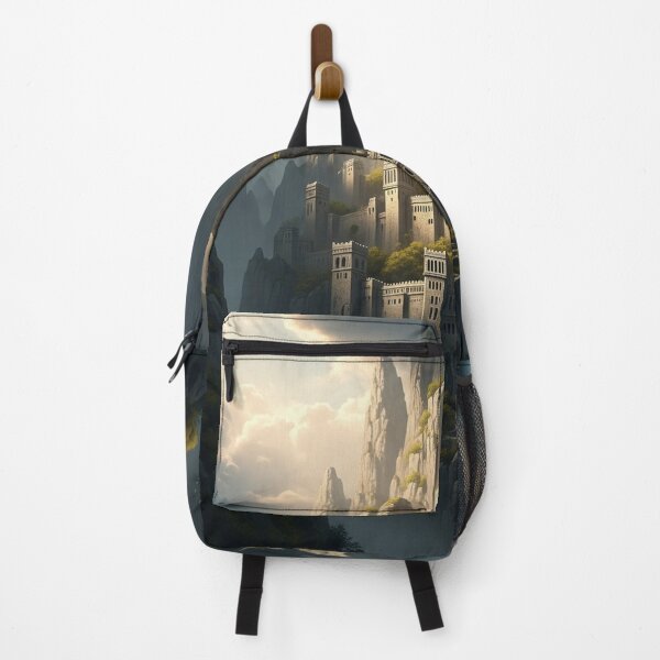 Item preview, Golden Citadel Atop Misty Mountain Peaks designed and sold by MJMVisuals.