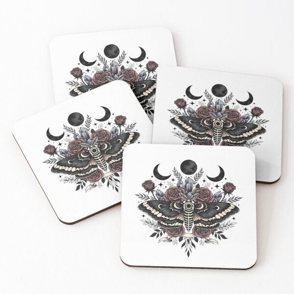 Item preview, Death Moth Moon Gift designed and sold by IllumeInk.