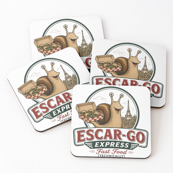 Item preview, Escar-Go Express Shirt Funny Snail Fast Food Tee, Escargot Pun Shirt, Parody Restaurant Graphic, Food Humor Gift designed and sold by SleepyLlamaClothes.