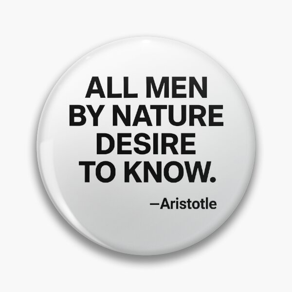 Item preview, Desire To Know Aristotle Knowledge Philosophy Quote Shirt (Black Font) designed and sold by TshirtsLabs.