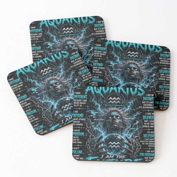 Item preview, Aquarian 1 – Cosmic Mind Awakening | Dark Aquarius Aesthetic Blue & Silver Design designed and sold by BulletKitty82.