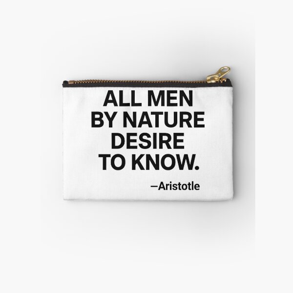 Item preview, Desire To Know Aristotle Knowledge Philosophy Quote Shirt (Black Font) designed and sold by TshirtsLabs.