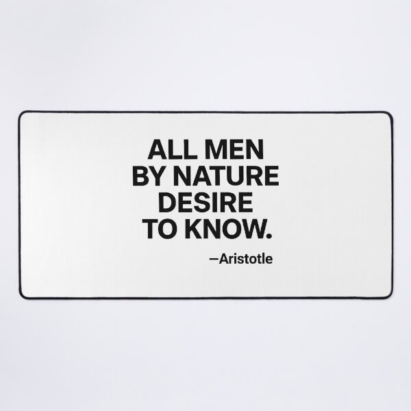 Item preview, Desire To Know Aristotle Knowledge Philosophy Quote Shirt (Black Font) designed and sold by TshirtsLabs.