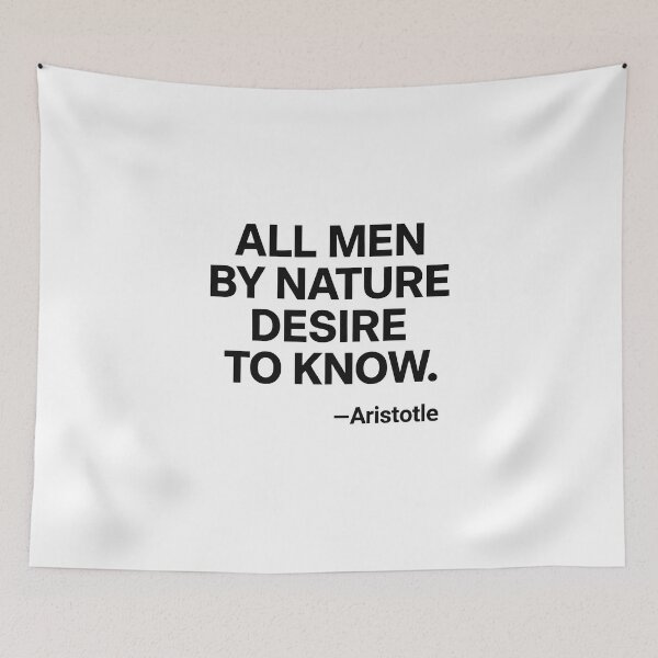 Item preview, Desire To Know Aristotle Knowledge Philosophy Quote Shirt (Black Font) designed and sold by TshirtsLabs.