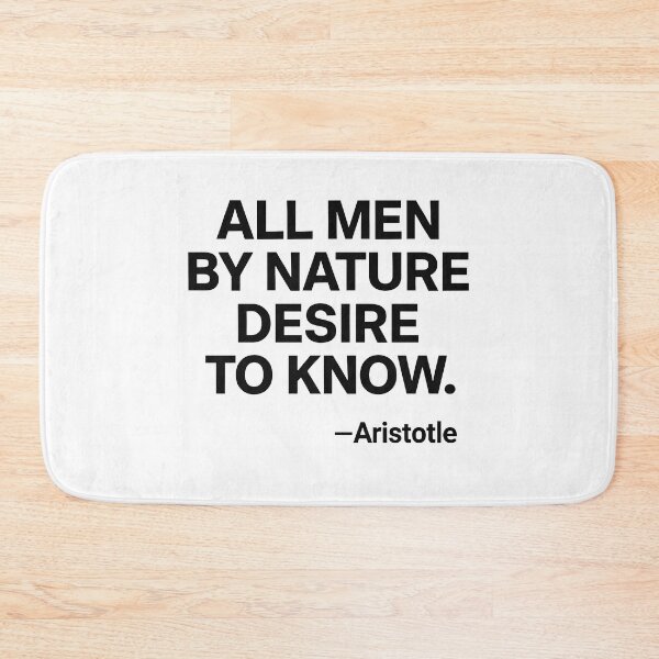 Item preview, Desire To Know Aristotle Knowledge Philosophy Quote Shirt (Black Font) designed and sold by TshirtsLabs.