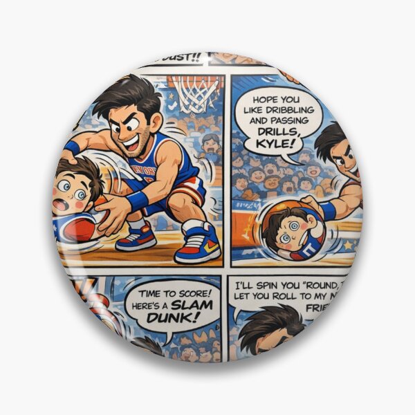 Item preview, Cartoon Comic Basketball Showdown: Nev Schulman vs. Kyle Rittenhouse designed and sold by Uniqueartai.