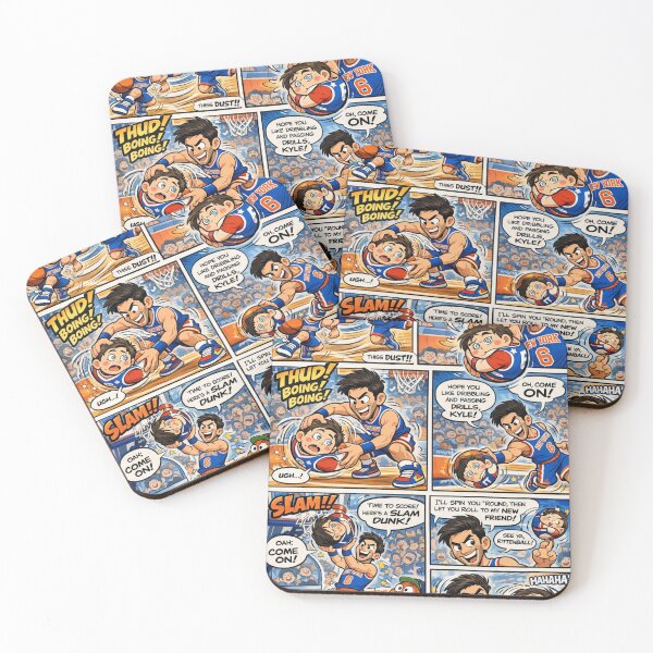 Item preview, Cartoon Comic Basketball Showdown: Nev Schulman vs. Kyle Rittenhouse designed and sold by Uniqueartai.