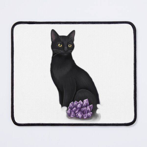 Item preview, Black Cat Violet Crystal Gift designed and sold by IllumeInk.