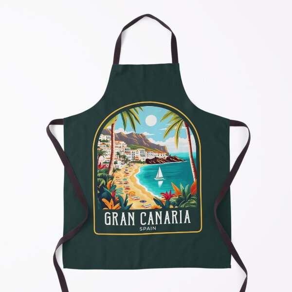 Item preview, Gran Canaria Vintage Travel Illustration designed and sold by HomeLivingCo.