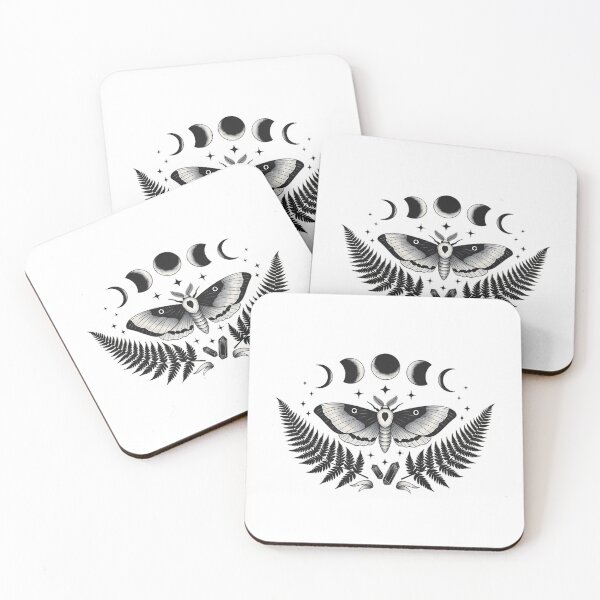 Item preview, Moon Phase Moth Fern Gift designed and sold by IllumeInk.