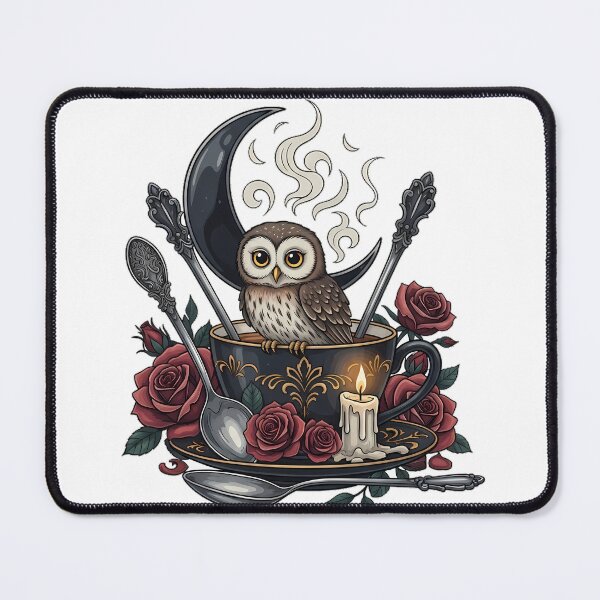 Item preview, Gothic Owl Teacup Gift designed and sold by IllumeInk.