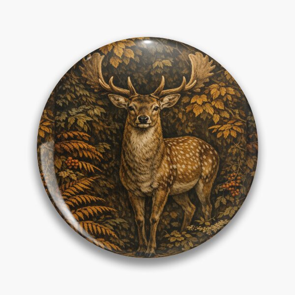 Item preview, Vintage Fallow Deer Portrait - Majestic Stag in Autumn Forest designed and sold by myforestfog.