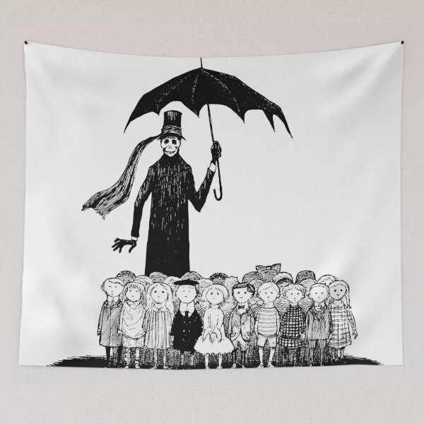 Item preview, - New Upload  - Edward Gorey - (12) - Whimsical Darkness – Gothic Illustration in the Style of Edward Gorey designed and sold by Romero Britto.