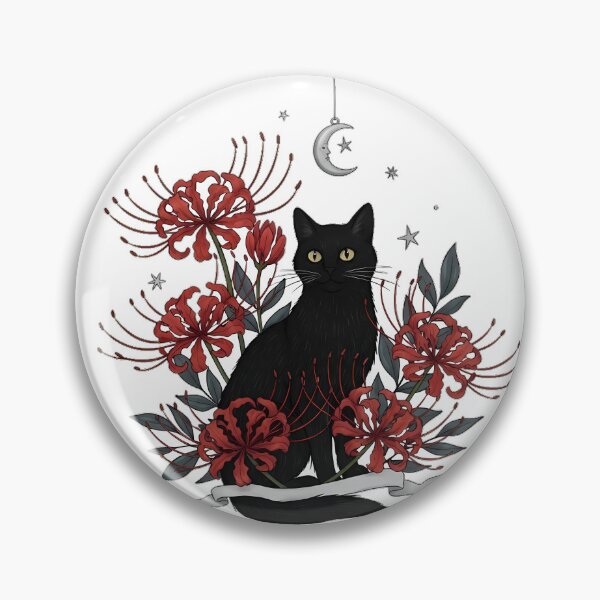 Item preview, Moonlit Spider Lily Cat Gift designed and sold by IllumeInk.