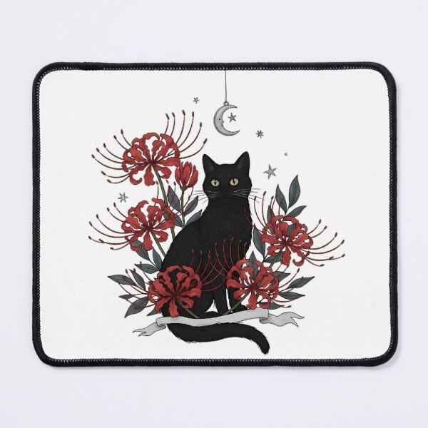 Item preview, Moonlit Spider Lily Cat Gift designed and sold by IllumeInk.