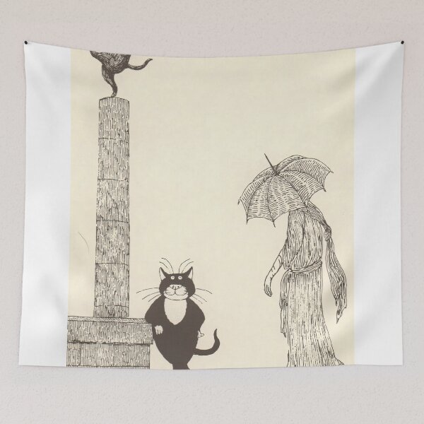 Item preview, - New Upload  - Edward Gorey - (15) - Whimsical Darkness – Gothic Illustration in the Style of Edward Gorey designed and sold by Romero Britto.