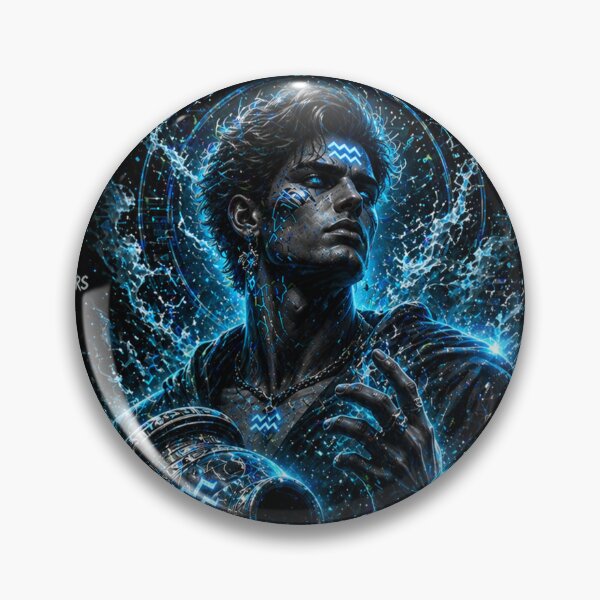 Item preview, Aquarian 2 – The Future Bearer | Aquarius Power Aesthetic Blue & Silver Design designed and sold by BulletKitty82.