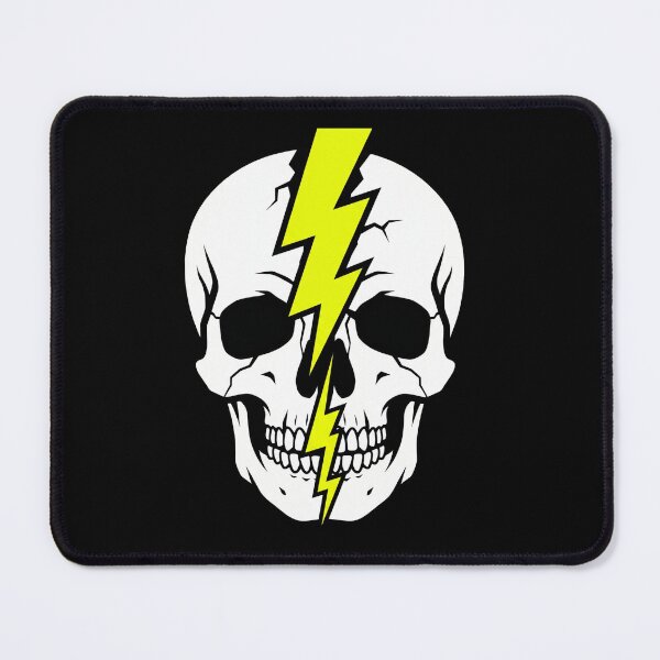 Item preview, Lightning Skull Split designed and sold by Stickersdevelop.