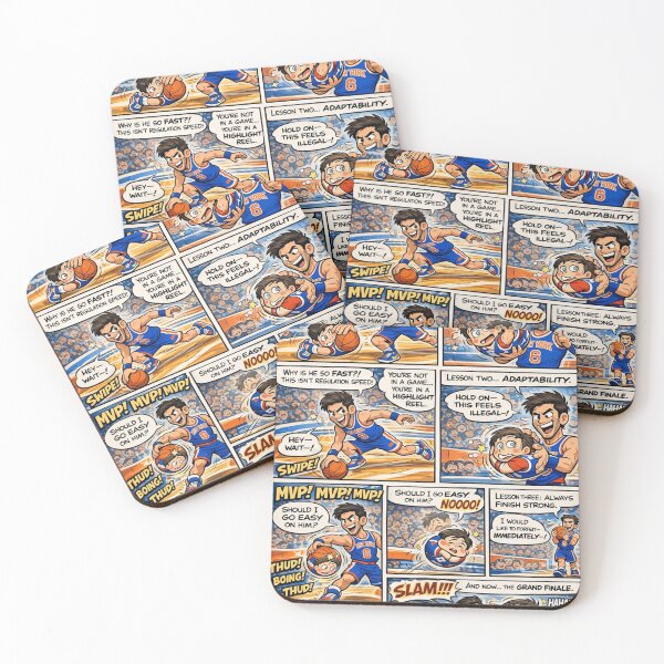 Item preview, Cartoon Panel Basketball Showdown: Nev Schulman vs. Kyle Rittenhouse designed and sold by Uniqueartai.