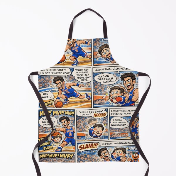 Item preview, Cartoon Panel Basketball Showdown: Nev Schulman vs. Kyle Rittenhouse designed and sold by Uniqueartai.