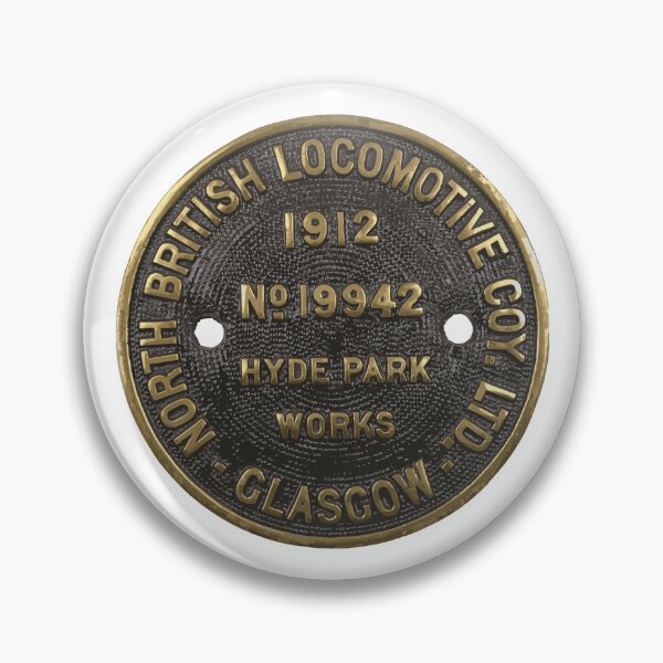 Item preview, North British Locomotive Co., Hyde Park Works, Glasgow, Scotland builders plate 1912 designed and sold by Ex-Supermodel.