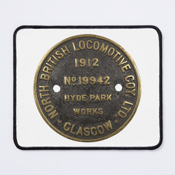 Item preview, North British Locomotive Co., Hyde Park Works, Glasgow, Scotland builders plate 1912 designed and sold by Ex-Supermodel.