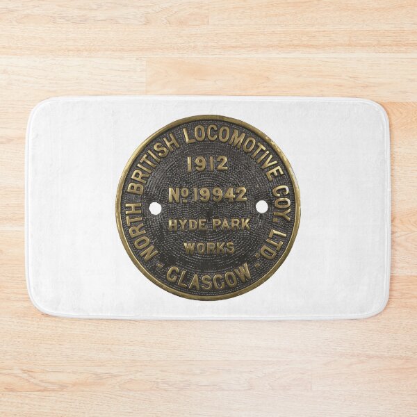 Item preview, North British Locomotive Co., Hyde Park Works, Glasgow, Scotland builders plate 1912 designed and sold by Ex-Supermodel.