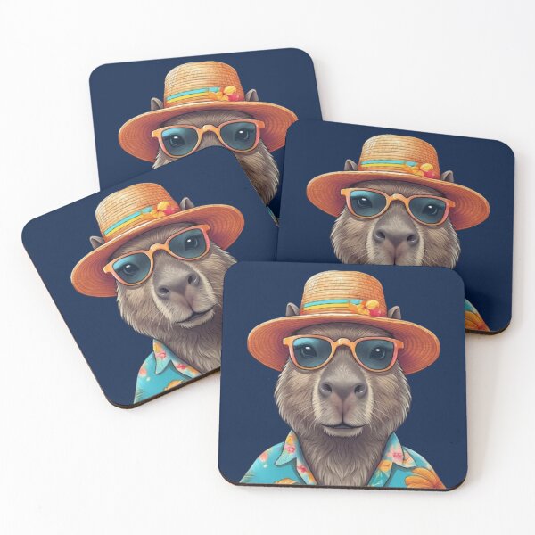 Item preview, Vacation Capybara – Tropical Vibes Design designed and sold by Dogandesighn.