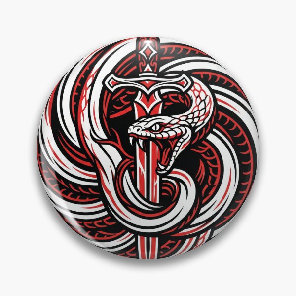 Item preview, Sword Through Snake Circle designed and sold by Stickersdevelop.