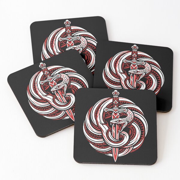 Item preview, Sword Through Snake Circle designed and sold by Stickersdevelop.
