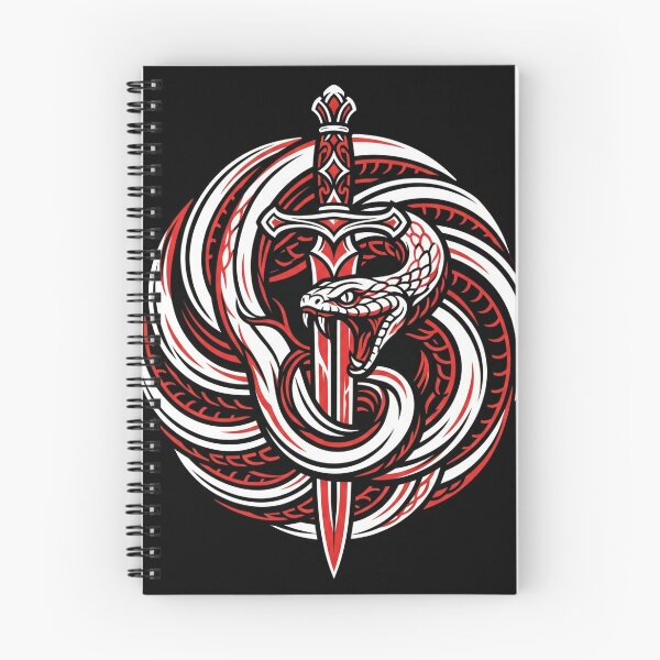 Item preview, Sword Through Snake Circle designed and sold by Stickersdevelop.