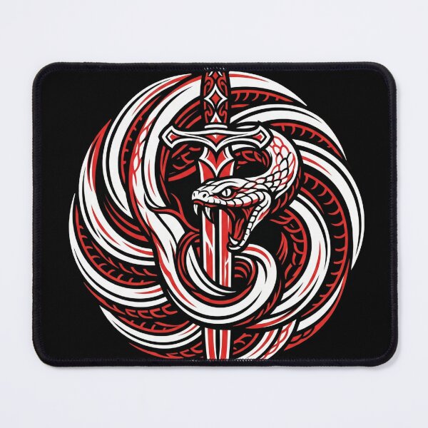 Item preview, Sword Through Snake Circle designed and sold by Stickersdevelop.
