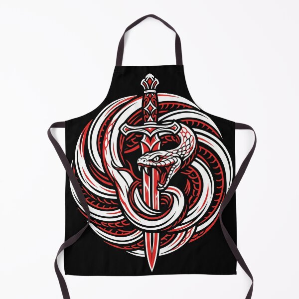 Item preview, Sword Through Snake Circle designed and sold by Stickersdevelop.
