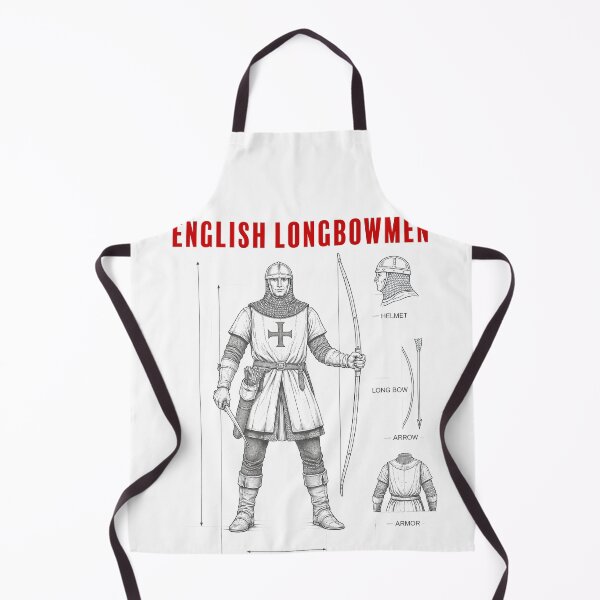 Item preview, English Longbowmen Blueprint Diagram Art designed and sold by Retr0Tshirts.