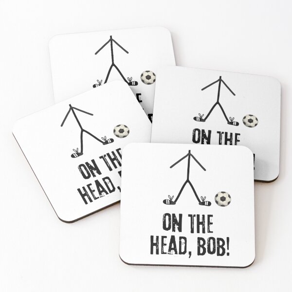 Item preview, Bob, the Unfinished Stickman' is playing soccer. Well done, Bob! designed and sold by LagoonandBeans.