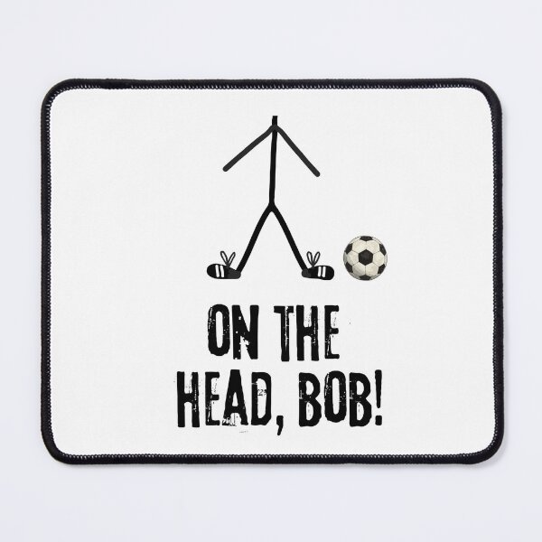 Item preview, Bob, the Unfinished Stickman' is playing soccer. Well done, Bob! designed and sold by LagoonandBeans.