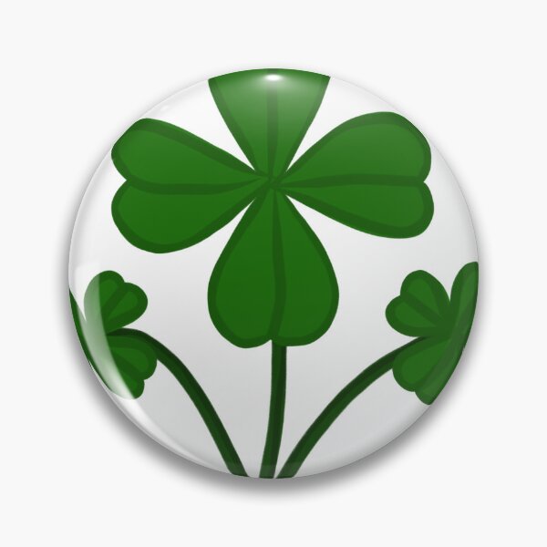 Item preview, Lucky Clover Illustration, Four Leaf Shamrock, Cute Green Botanical, St Patrick’s Day Design designed and sold by Ninjaja.