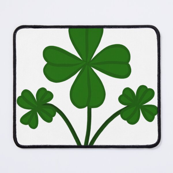 Item preview, Lucky Clover Illustration, Four Leaf Shamrock, Cute Green Botanical, St Patrick’s Day Design designed and sold by Ninjaja.