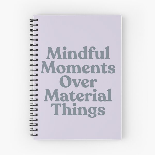 Item preview, Mindful Moments Over Material Things Aesthetic Typography designed and sold by AlanyaArtX.