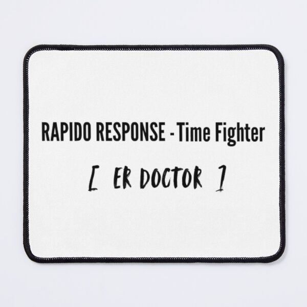 Item preview, Rapid Response Time Fighter ER Doctor T-Shirt | Emergency Team Tee designed and sold by OffScripted.