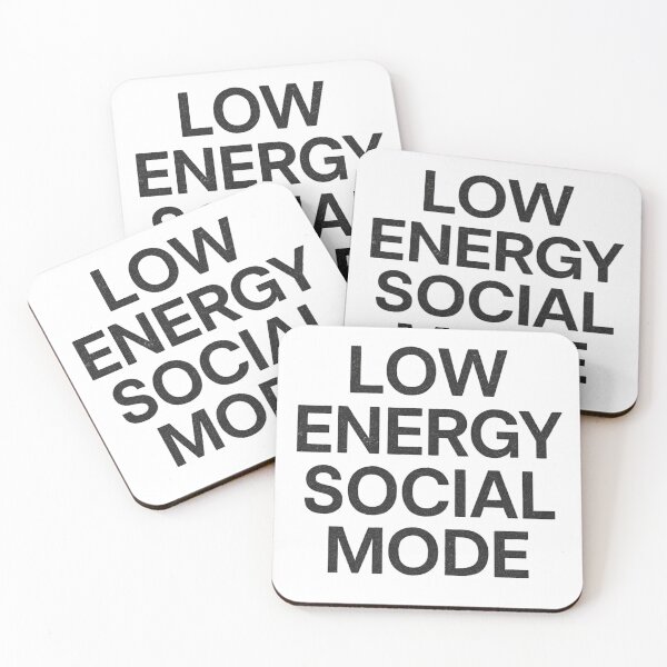 Item preview, Low Energy Social Fashion - Minimalist Streetwear Typography Shirt designed and sold by designerr23 ⭐⭐⭐⭐⭐.