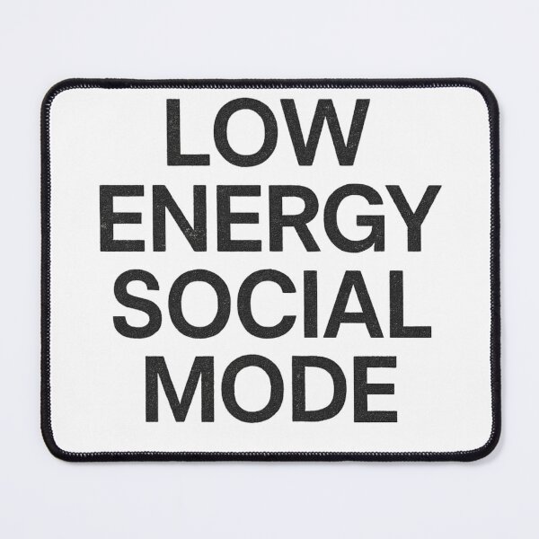 Item preview, Low Energy Social Fashion - Minimalist Streetwear Typography Shirt designed and sold by designerr23 ⭐⭐⭐⭐⭐.