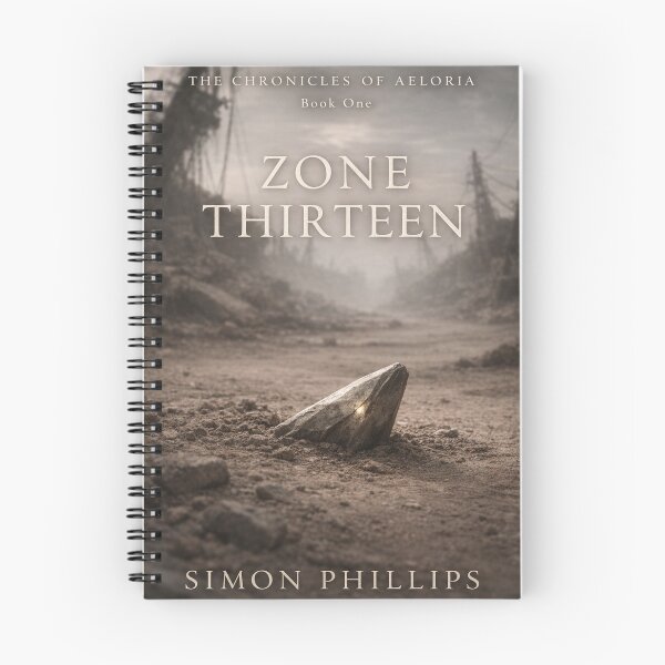Item preview, Post-Apocalyptic Crystal Wall Art | Dystopian Wasteland Sci-Fantasy Book Cover Print | Zone Thirteen designed and sold by Element Horizon Studio.