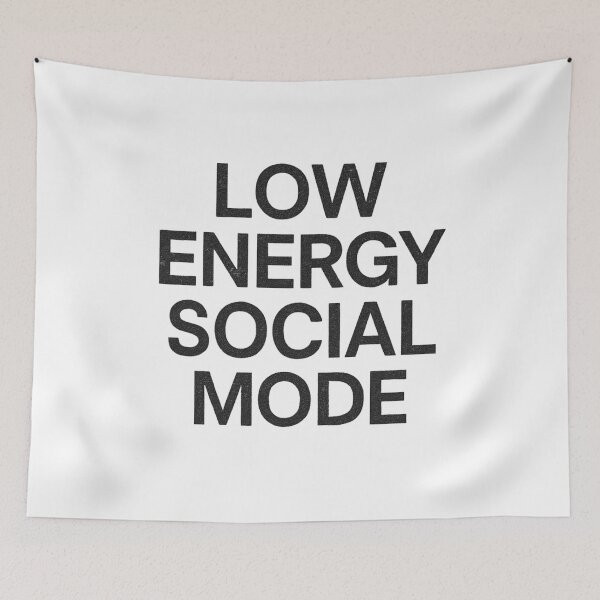 Item preview, Low Energy Social Fashion - Minimalist Streetwear Typography Shirt designed and sold by designerr23 ⭐⭐⭐⭐⭐.